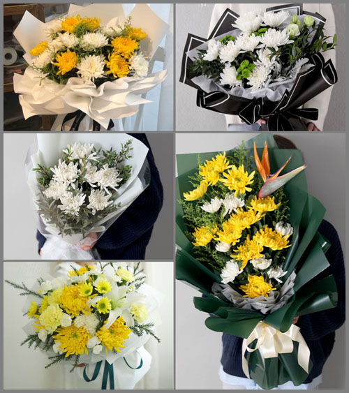 贵州毕节市大方县六龙镇和平村白事花束代送
